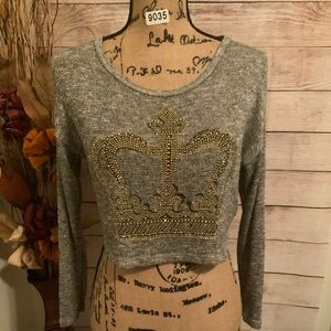 Forever 21 Crop Top Long Sleeve